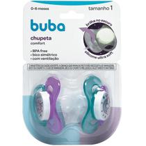 Kit C/2 Chupeta Buba +6m Bico Simétrico Fem Unicórnio 12676 Kit C/2 Chupeta Buba +6m Bico Simétrico Fem Unicórnio 12676