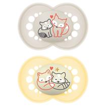 Kit C/ 2 Chupetas Day&Night MAM 16m+ Neutra + Estojo CH30423