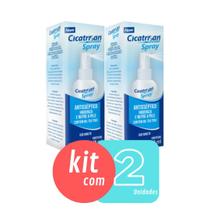 Kit c/2 Cicatrisan Spray Antisséptico higieniza 45ml Oferta