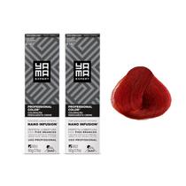 Kit C/2 Colorações Nano Infusion 8.66 Louro Claro Vermelho Yamá