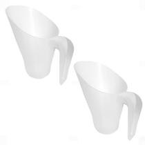 Kit c/2 Concha Plástica p/ Cereais Grãos Temperos Ração 1,8l