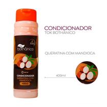 Kit c/2 Condicionador Queratina Mandioca Tok Bothânico 400ml