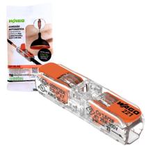 KIT C/ 2 CONEXÃO AUTOMÁTICA 2P 221 INLINE 32A 0,20-4mm WAGO