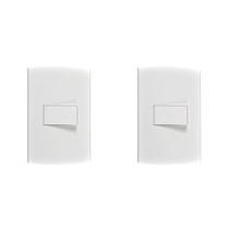 Kit C/2 - Conjunto Peesa Alfa 1502A 1 Interruptor Simples...