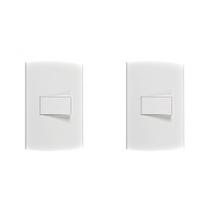 Kit C/2 - Conjunto Peesa Alfa 1502A 1 Interruptor Simples...