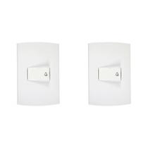 Kit C/2 - Conjunto Peesa Alfa 1512 1 Interruptor Camp.Branco Kit C/2 - Conjunto Peesa Alfa 1512 1 Interruptor Camp.Branco