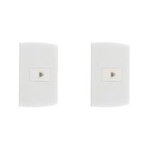 Kit C/2 - Conjunto Peesa Alfa 1516 Tomada Tel Rj11(Jack). Kit C/2 - Conjunto Peesa Alfa 1516 Tomada Tel Rj11(Jack).