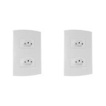 Kit C/2 - Conjunto Peesa Alfa 1547 2Tom 20A Branco Kit C/2 - Conjunto Peesa Alfa 1547 2Tom 20A Branco