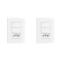 Kit C/2 - Conjunto Peesa Alfa 1548B 2 interruptores Par.T... Kit C/2 - Conjunto Peesa Alfa 1548B 2 interruptores Par.T...