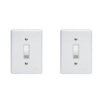 Kit C/2 - Conjunto Perlex''Branca''Com Placa(1Paralelo) ...