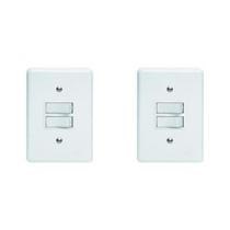Kit C/2 - Conjunto Perlex''Branca''Com Placa(2Simples) 2382
