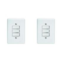 Kit C/2 - Conjunto Perlex''Branca''Com Placa(3Paralelo) ... Kit C/2 - Conjunto Perlex''Branca''Com Placa(3Paralelo) ...