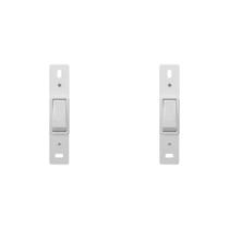 Kit C/2 - Conjunto Perlex''Branca''Sem Placa(1Paralelo) 2...