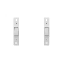 Kit C/2 - Conjunto Perlex''Branca''Sem Placa(1Simples) 2281 Kit C/2 - Conjunto Perlex''Branca''Sem Placa(1Simples) 2281