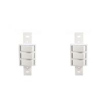 Kit C/2 - Conjunto Perlex''Branca''Sem Placa(3Simples) 2283