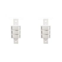 Kit C/2 - Conjunto Perlex''Branca''Sem Placa(3Simples) 2283