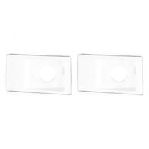Kit C/2 - Conjunto Pial Pop 4X2 Branco Com Placa (1Furo) ...