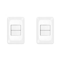Kit C/2 - Conjunto Pial Pop 4X2 Branco Com Placa (2Simple... Kit C/2 - Conjunto Pial Pop 4X2 Branco Com Placa (2Simple...