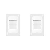Kit C/2 - Conjunto Pial Pop Modulo Com Placa 4X2 - 1 Simp...