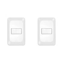 Kit C/2 - Conjunto Pial Pop Modulo Com Placa 4X2 - 1 Simp...