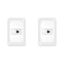 Kit C/2 - Conjunto Pial Pop Modulo Com Placa 4X2 - 1 Toma...