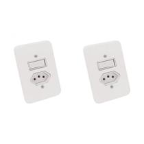 Kit C/2 - Conjunto Radial Pollar 1901218 1S 1Tomada 20A Kit C/2 - Conjunto Radial Pollar 1901218 1S 1Tomada 20A