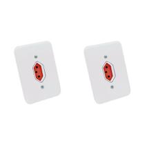 Kit C/2 - Conjunto Radial Pollar 1901376 1Tomada 20A Verm...