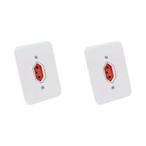 Kit C/2 - Conjunto Radial Pollar 1901376 1Tomada 20A Verm...