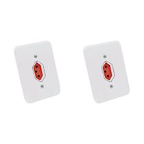 Kit C/2 - Conjunto Radial Pollar 1901376 1Tomada 20A Verm...