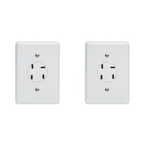 Kit C/2 - Conjunto Tomada Fone Perlex''Branca''Com Placa ...