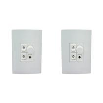 Kit C/2 - Controle Para Ventilador Qualitronix Embutir Ve... Kit C/2 - Controle Para Ventilador Qualitronix Embutir Ve...