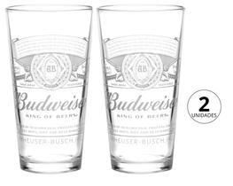 Kit C 2 Copo Budweiser 350ML modelo Branco - Novo Original Kit C 2 Copo Budweiser 350ML modelo Branco - Novo Original