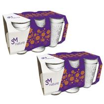 Kit c/2 Copo Nature SM Nadir 270ml Jogo com 6 Peças Kit c/2 Copo Nature SM Nadir 270ml Jogo com 6 Peças