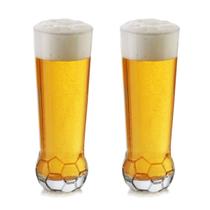Kit C/2 Copos Bola Liso Para Cerveja e Sucos Em Vidro 420ml