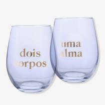 Kit c/ 2 copos egg glass amor dois corpos - zona criativa Kit c/ 2 copos egg glass amor dois corpos - zona criativa