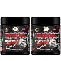 KIT C/2 Creatina Monohidratada Pura FitsForce 300g Fits Life