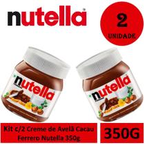 Kit c/2 Creme De Avelã Com Cacau Ferrero Nutella 350g Kit c/2 Creme De Avelã Com Cacau Ferrero Nutella 350g