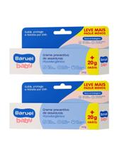 Kit c/2 Creme preventivo de assadura Baruel baby 120G - Óleo de Amêndoas Leve + Pague -