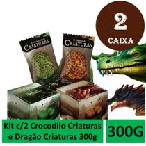 Kit c/2 Crocodilo Criaturas e Dragão Criaturas 300g - SUKEST