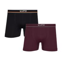 kit c/2 cueca boxer adulto microfibra sem costura lupo kit c/2 cueca boxer adulto microfibra sem costura lupo