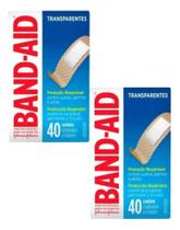 Kit C/2 Curativo Transparente Band-Aid 1,9Cmx 7,6Cm Cx 40 Un Kit C/2 Curativo Transparente Band-Aid 1,9Cmx 7,6Cm Cx 40 Un