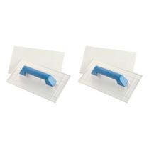 Kit C/2 - Desempenadeira Pvc Roma 14X27 Grafiato Lisa 5 90L Kit C/2 - Desempenadeira Pvc Roma 14X27 Grafiato Lisa 5 90L