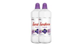 Kit c/ 2 Desinfetante Lysoform Perfumado Lavanda - 1 Litro