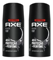 Kit C/2 Desodorante Bs Axe 48hs Black Alecrim E Cedro 150ml Kit C/2 Desodorante Bs Axe 48hs Black Alecrim E Cedro 150ml