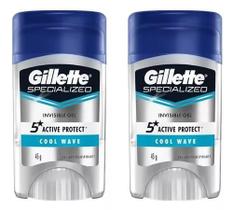 kit c/2 desodorante em gel Gillette 2 unidades (diversos)
