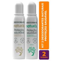 Kit c/ 2 Desodorante Vegano Natural Camomila/Erva Cidreira e Melaleuca/Aloe Vera120ml - Orgânico Natural