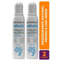Kit c/ 2 Desodorante Vegano Natural Pepino e Chá Verde 120ml - Orgânico Natural Kit c/ 2 Desodorante Vegano Natural Pepino e Chá Verde 120ml - Orgânico Natural