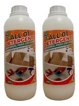 Kit C/2 Detergente Universal All 01 Lótus Para Estofados 1l