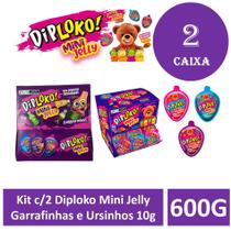 Kit c/2 Diploko Mini Jelly Garrafinhas e Ursinhos 300g