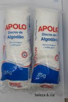 kit C/2 Discos de algodão apolo facial 35g